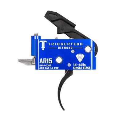 TriggerTech AR15 Single Stage Diamond Pro Curved Admiral Blue/Black 1.5-4.0lbs Trigger AR0-SAB-14-NNP