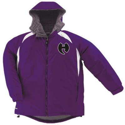  Holloway Purple/White Sideline Jacket W/Logo