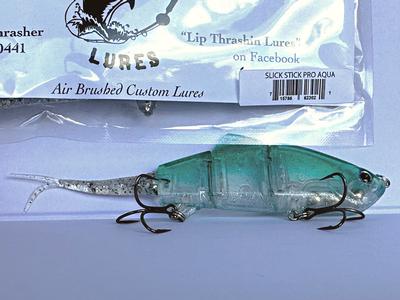 Lip “Thrashin” Lures Slick Stick Pro Series- AQUA SS SWIMBAIT