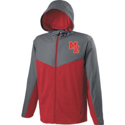  Holloway Red/Graphite Crossover Jacket W/Logo
