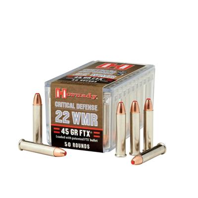 Hornady Critical Defense 22WMR 45GR FTX 50Rd 83200