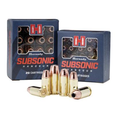 HORNADY SUBSONIC 180 GR XTPHP .40 S&W AMMO, 20/BOX - 91369