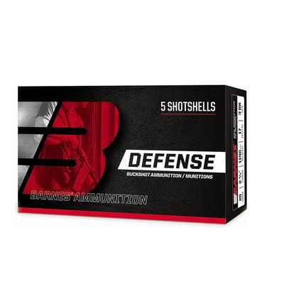 Barnes Defense Buckshot 12 Gauge 4 Buck 21 Pellets 2.75'' Shotgun