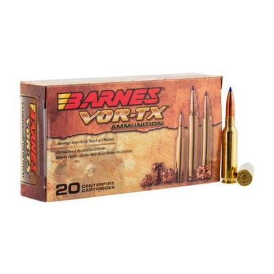 BARNES BULLETS VOR-TX 120 GR TIPPED TSX BOAT TAIL 6.5 CRD AMMO, 20/BOX - 30815