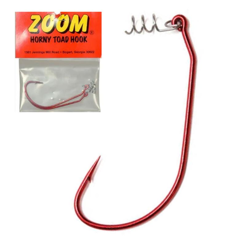 ZOOM HORNY TOAD HOOK 5/0 RED