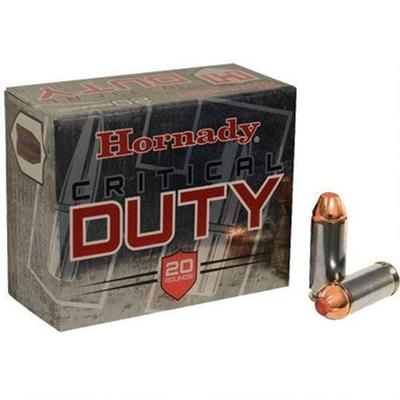 Hornady Critical Duty 10mm Auto Ammunition 20 Rounds FlexLock 175 Grains 91256