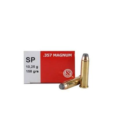 Sellier & Bellot .357 Magnum Ammunition 50 Rounds SJSP 158 Grains SB357B