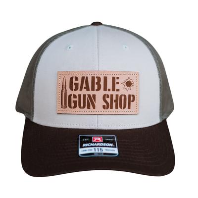 Gable Gun Shop - Leather Patch Hat- TAN/LODEN/BROWN