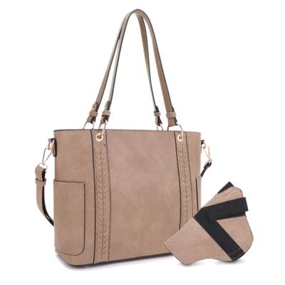 JESSIE JAMES HANDBAGS - AUSTIN WHIPSTITCHING CONCEALED CARRY LOCK AND KEY TOTE