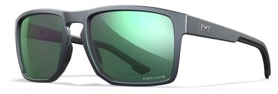 WILEY X -FOUNDER-Matte Graphite-CAPTIVATE™ Polarized Green Mirror