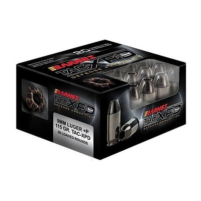 BARNES 9MM +P AMMO 115 GR TAC-XP 20RDS - 21551