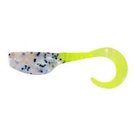  Leland's Lures Slab Curly 12pc.Body Packs - Shonuf/Chartreuse