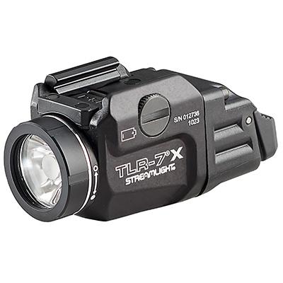 Streamlight TLR-7 X USB - Includes key kit, high/low paddle
switches, SL-B9 rechargeable battery pack, and
USB-C cord - Black