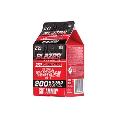 CCI BLAZER 22 LR Ammo 38 Grain LRN 200rds -10019