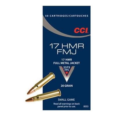 CCI .17HMR 20GR FMJ 50Rds