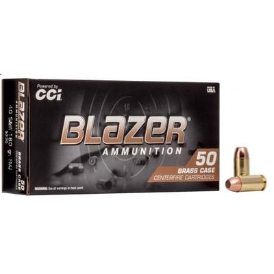 CCI Blazer Brass 40 S&W 180gr FMJ Ammunition 50rds - 5220