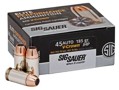 45acp 185gr Elite V-crown Jhp 50rds