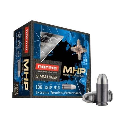 9mm Luger 108gr Norma Mhp 20rd