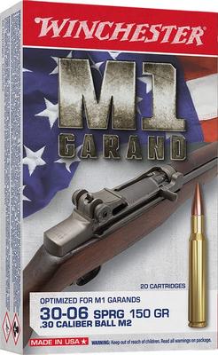 Winchester Active Duty M2 Brass .30-06 150 Grain 20-Rounds FMJ