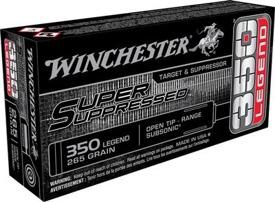 Winchester Super Suppressed Brass .350 Legend 255-Grain 20-Rounds OTR