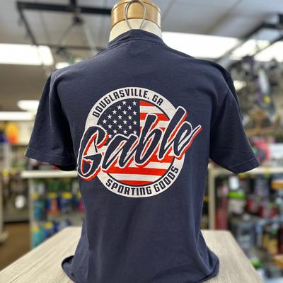 GABLE 4TH OF JULY COLLECTION- FLAG LOGO T-SHIRT -COMFORT COLORS