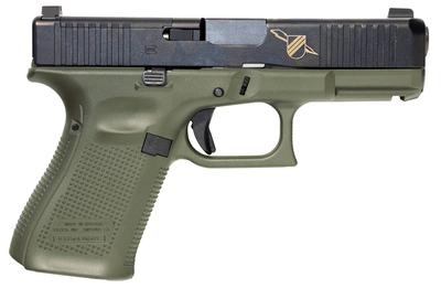 Glock G19 Gen 5 Battle Field Green Thunder Ranch 9mm 4.0 FS 15rds Steel - 15 Rounds | 4