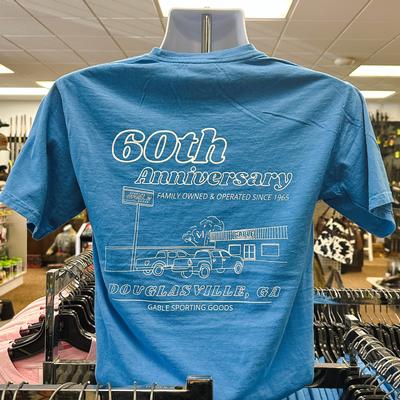 Gable Sporting Goods Youth 60th Anniversary Tee – Blue