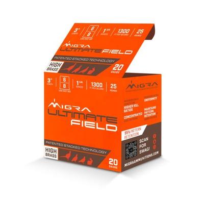 Migra Ultimate Field 20ga 3in #6-8 Stacked 1-1/4oz 25rds - M-20UF-6-8