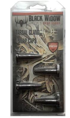 Black Widow Deer Lures - Tarsal Gland Scent Snap Caps 4pk.