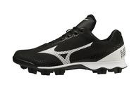 Mizuno Wave LitghtRevo Low Adult TPU Molded Baseball Cleats 320681: BLACK