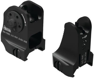 Daniel Defense Fixed Front And Rear Sight Combo Black