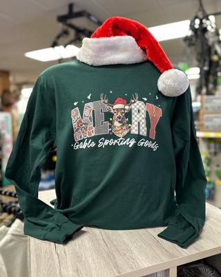 Gable's Merry Deer Christmas - Long Sleeve T-Shirt