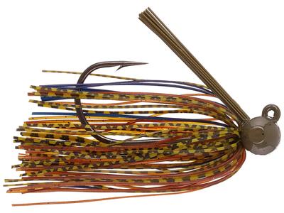 Queen Tackle Tungsten Hammerhead Rattling Football Jig - 1/2oz - BLUE CRAW