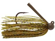  Queen Tackle Tungsten Hammerhead Rattling Football Jig - 1/2oz - Green Pumpkin Green