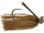  Queen Tackle Tungsten Hammerhead Rattling Football Jig - 1/2oz - Gator Green