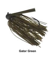  Queen Tackle Tungsten Football Jig 1/2oz- Gator Green