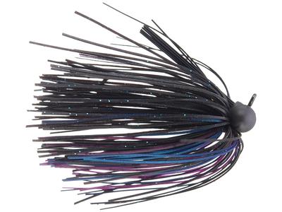 Queen Tackle Tungsten Finesse Peanut Football Jig 1/4oz - Black Magic