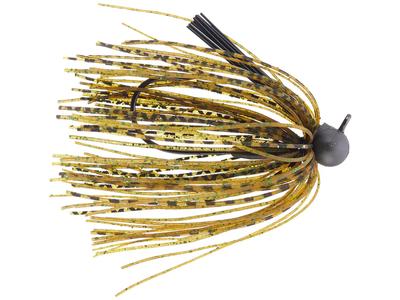 Queen Tackle Tungsten Finesse Peanut Football Jig 1/4oz - Green Pumpkin Green