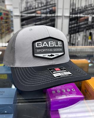 Gable Fishing Rod Hat – Richardson 112 Trucker Cap - Grey/Charcoal/Black