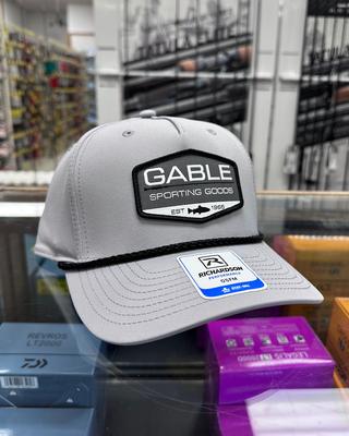 Gable Fishing Rod Hat – Richardson 258 Classic Rope Cap - Light Grey