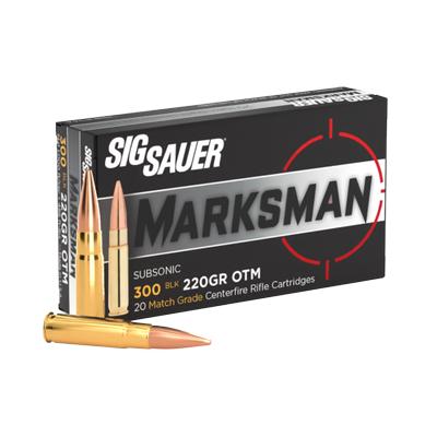 SIG Sauer 300 AAC Blackout 220gr, Match, Subsonic Ammunition - C300A2-20