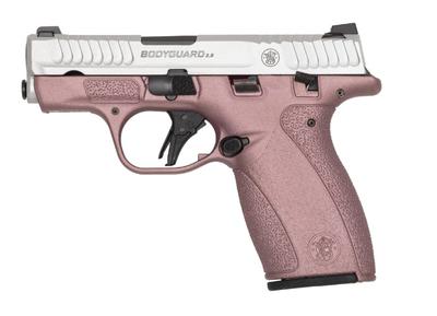 SMITH & WESSON M&P BODYGUARD 2.0 THUMB SAFETY BLUSH/SILVER 380AUTO 2.75IN 1-10RND 1-12RND 14615