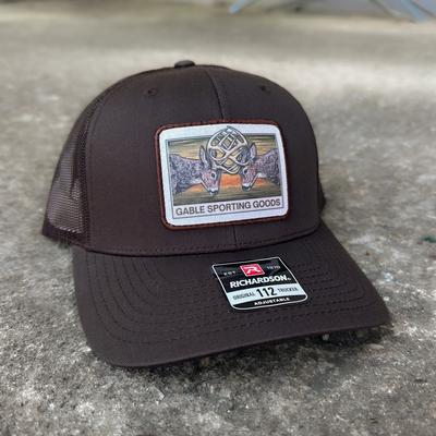 Gable Deer Fight Hat-Richardson 112 Trucker Cap-Coffee