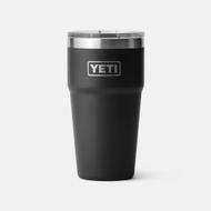 YETI RAMBLER 20 OZ STACKABLE CUP WITH MAGSLIDER LID: BLACK