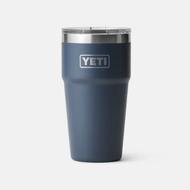 YETI RAMBLER 20 OZ STACKABLE CUP WITH MAGSLIDER LID: NAVY