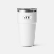 YETI RAMBLER 20 OZ STACKABLE CUP WITH MAGSLIDER LID: WHITE