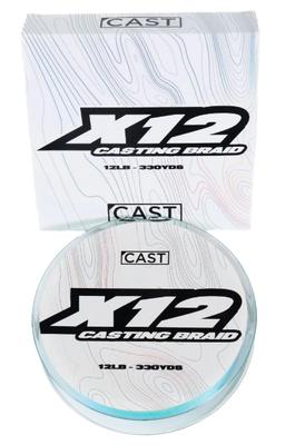 X12 Casting Braid (330yd Bulk Spool)