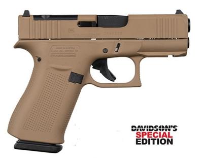 Apollo Custom Glock 43X, 9MM, 10 Rd, MOS, Dark Earth