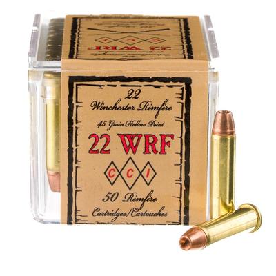 CCI .22 Winchester Rimfire Ammunition 50 Rounds JHP 45 Grain