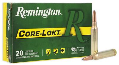 Remington Core-Lokt, 7mm Rem Mag, 175 Grain, Pointed Soft Point Core Lokt, 2860 fps